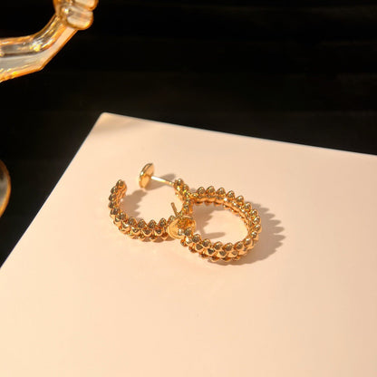 [Luna Brilliance] CLASH SMALL HOOP EARRINGS