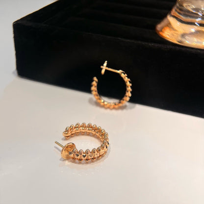 [Luna Brilliance] CLASH SMALL HOOP EARRINGS