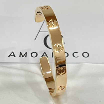 [Luna Brilliance] LOVE BRACELET 6.1MM OPEN CUFF