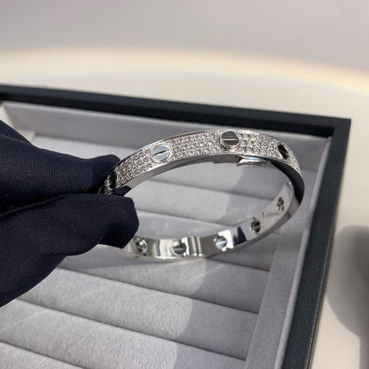[Luna Brilliance]LOVE BRACELET 6.1MM DIAMOND-PAVED CERAMIC