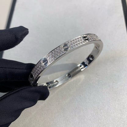 [Luna Brilliance] LOVE BRACELET 6.1MM DIAMOND-PAVED CERAMIC