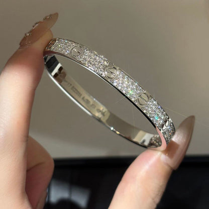 [Luna Brilliance] LOVE BRACELET 6.1MM DIAMOND-PAVED