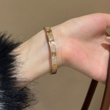 [Luna Brilliance] LOVE BRACELET 6.1MM DIAMOND-PAVED