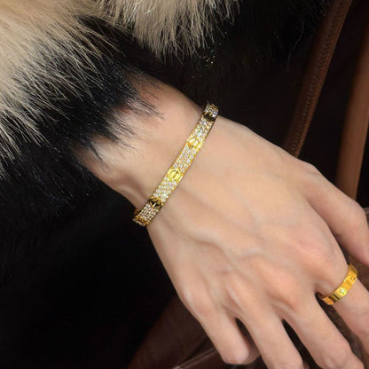 [Luna Brilliance] LOVE BRACELET 6.1MM DIAMOND-PAVED