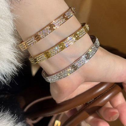 [Luna Brilliance] LOVE BRACELET 6.1MM DIAMOND-PAVED