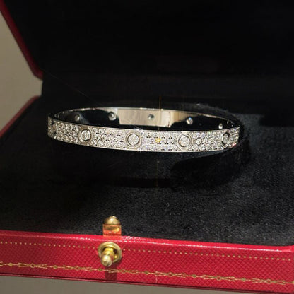 [Luna Brilliance] LOVE BRACELET 6.1MM DIAMOND-PAVED 10 BIG DIAMONDS
