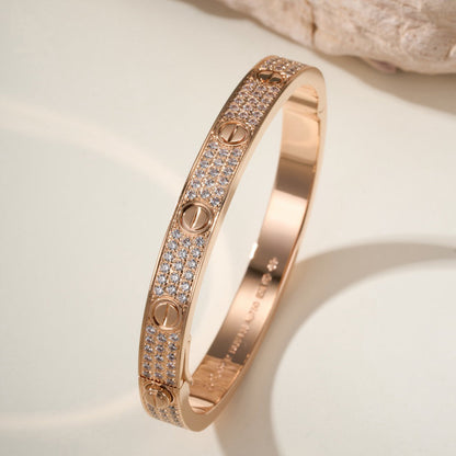 [Luna Brilliance] LOVE BRACELET 6.1MM DIAMOND-PAVED