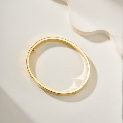[Luna Brilliance] LOVE BRACELET 6.1MM 4 DIAMONDS