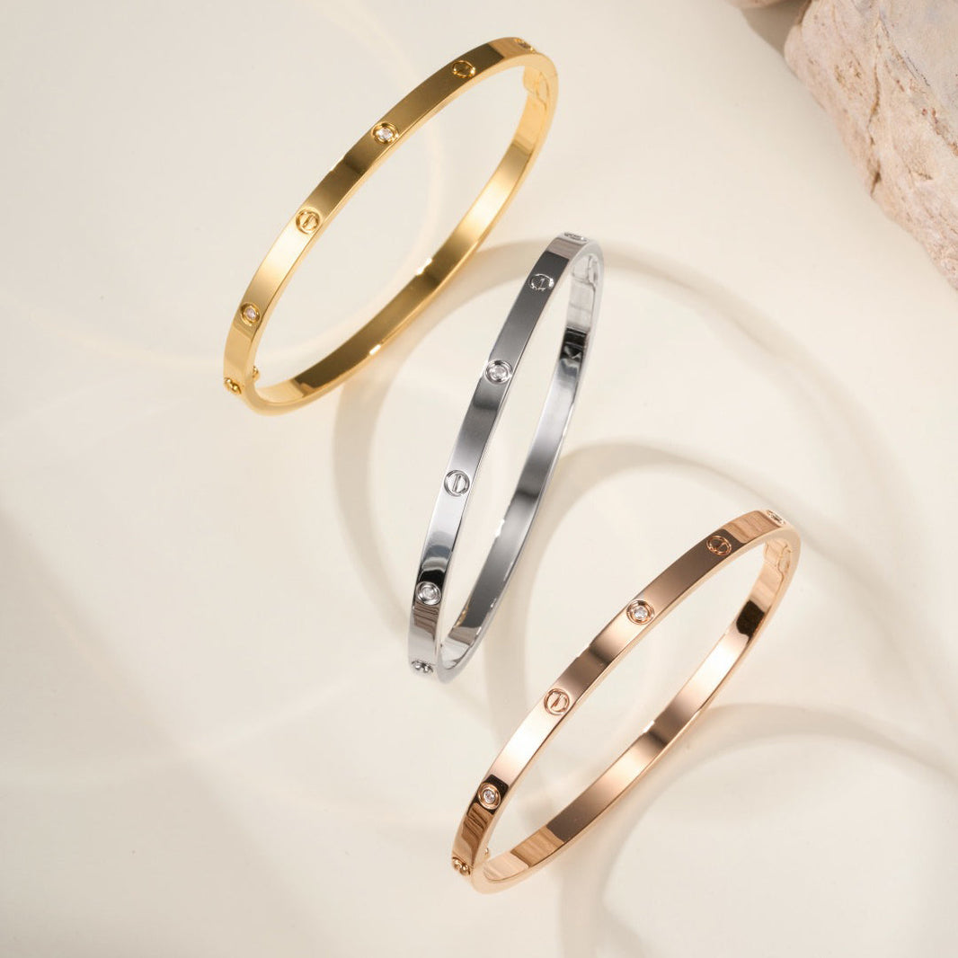 [Luna Brilliance] LOVE BRACELET 3.65MM 6 DIAMONDS