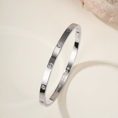 [Luna Brilliance] LOVE BRACELET 3.65MM 6 DIAMONDS