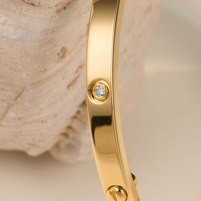 [Luna Brilliance] LOVE BRACELET 3.65MM 6 DIAMONDS