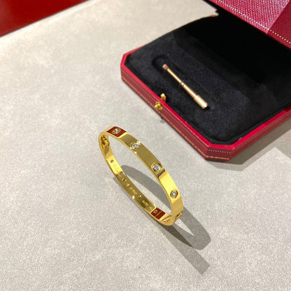 [Luna Brilliance] LOVE BRACELET 6.1MM 10 DIAMONDS