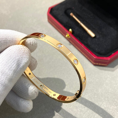 [Luna Brilliance] LOVE BRACELET 6.1MM 10 DIAMONDS