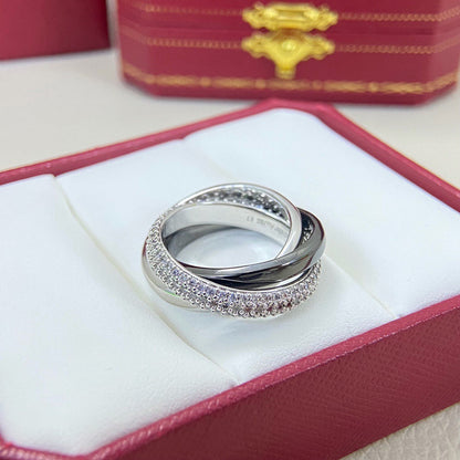 [Luna Brilliance] TRINITY 3.2MM RING BLACK CERAMIC
