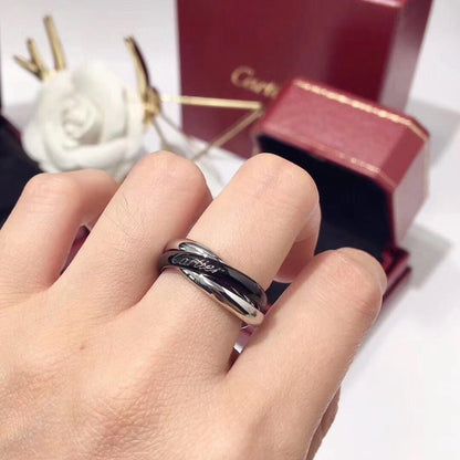 [Luna Brilliance] TRINITY 3.2MM RING BLACK CERAMIC