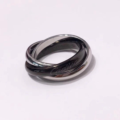 [Luna Brilliance] TRINITY 3.2MM RING BLACK CERAMIC