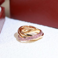 [Luna Brilliance] TRINITY 3.2MM RING PINK DIAMOND