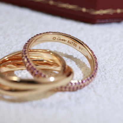 [Luna Brilliance] TRINITY 3.2MM RING PINK DIAMOND
