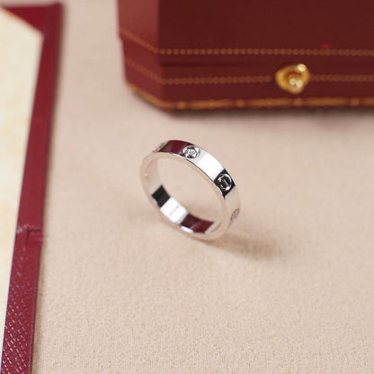 [Luna Brilliance] LOVE 4MM 1 DIAMOND RING