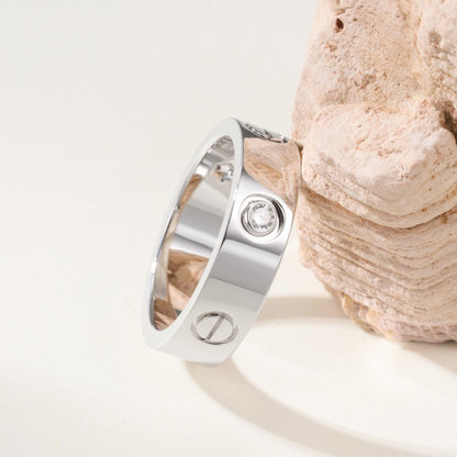 [Luna Brilliance] LOVE 4MM 1 DIAMOND RING
