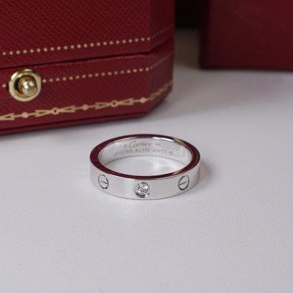 [Luna Brilliance] LOVE 4MM 1 DIAMOND RING