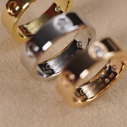[Luna Brilliance] LOVE 5.5MM 3 DIAMOND RING