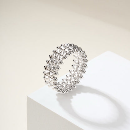 [Luna Brilliance] CLASH 9.2MM DOUBLE ROW RING