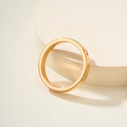 [Luna Brilliance] LOVE RING 4MM 1 DIAMOND