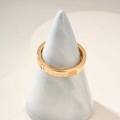 [Luna Brilliance] LOVE RING 4MM 1 DIAMOND