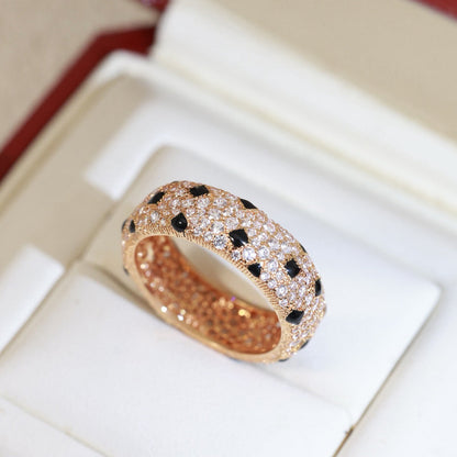[Luna Brilliance] PANTHERE SPOTTED FULL DIAMOND RING