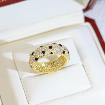 [Luna Brilliance] PANTHERE SPOTTED FULL DIAMOND RING