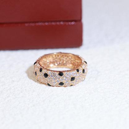 [Luna Brilliance] PANTHERE SPOTTED FULL DIAMOND RING