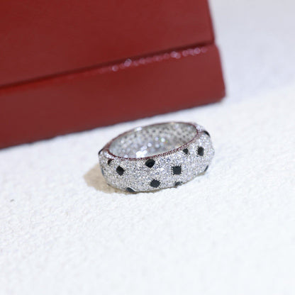 [Luna Brilliance] PANTHERE SPOTTED FULL DIAMOND RING