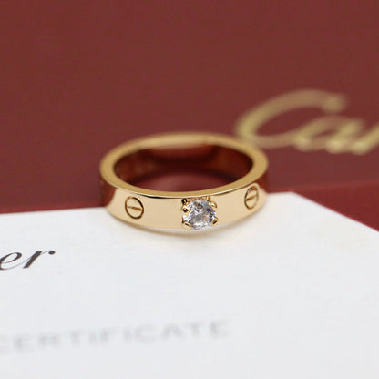 [Luna Brilliance] LOVE RING 3.6MM 1 BIG DIAMOND