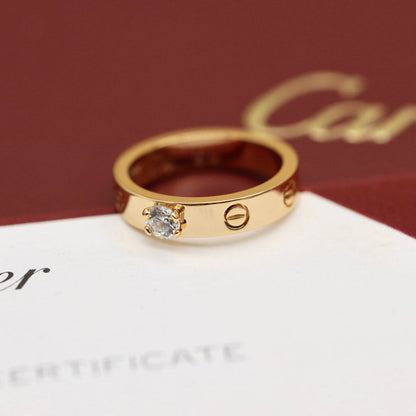 [Luna Brilliance] LOVE RING 3.6MM 1 BIG DIAMOND