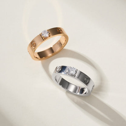 [Luna Brilliance] LOVE RING 3.6MM 1 BIG DIAMOND