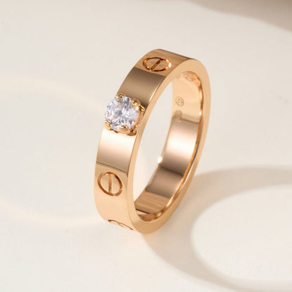 [Luna Brilliance] LOVE RING 3.6MM 1 BIG DIAMOND