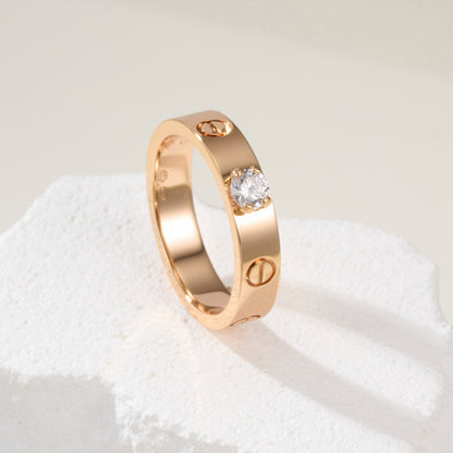 [Luna Brilliance] LOVE RING 3.6MM 1 BIG DIAMOND
