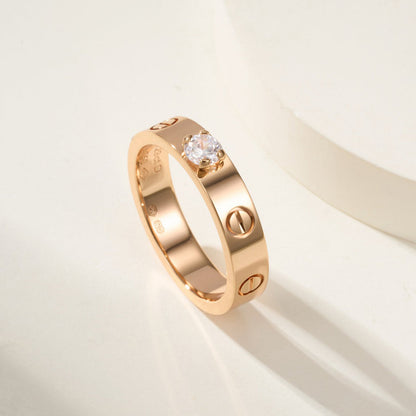 [Luna Brilliance] LOVE RING 3.6MM 1 BIG DIAMOND