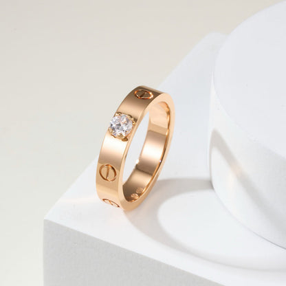 [Luna Brilliance] LOVE RING 3.6MM 1 BIG DIAMOND