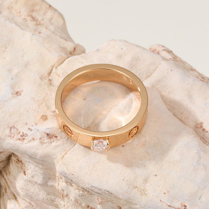 [Luna Brilliance] LOVE RING 3.6MM 1 BIG DIAMOND