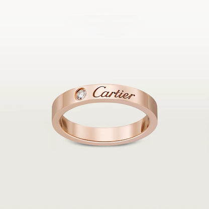 [Luna Brilliance] LOVE RING 4MM 1 DIAMOND