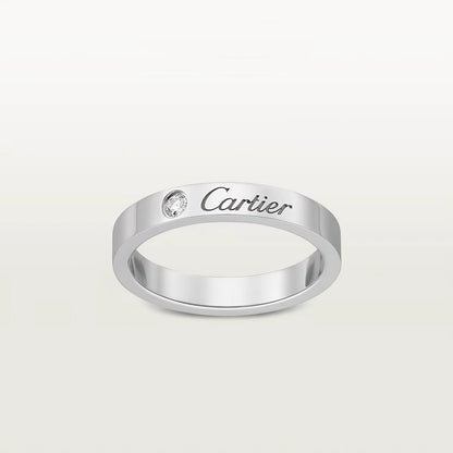 [Luna Brilliance] LOVE RING 4MM 1 DIAMOND