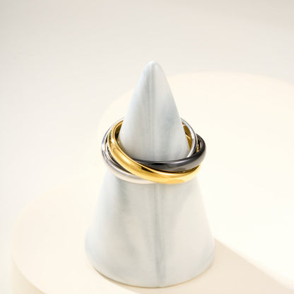 [Luna Brilliance] TRINITY 3.2MM RING BLACK CERAMIC