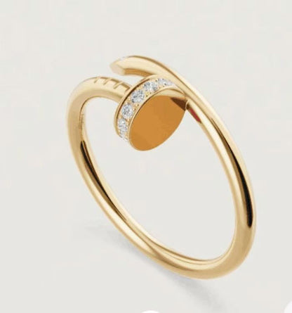 [Luna Brilliance] JUSTE 1.8MM HALF DIAMOND RING