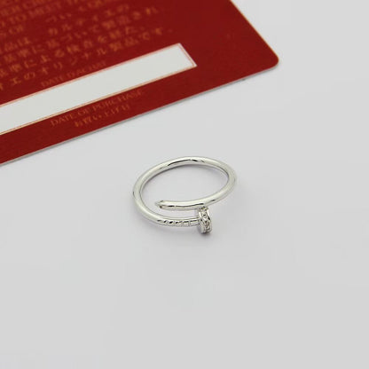 [Luna Brilliance] JUSTE 1.8MM HALF DIAMOND RING