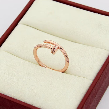 [Luna Brilliance] JUSTE 1.8MM HALF DIAMOND RING