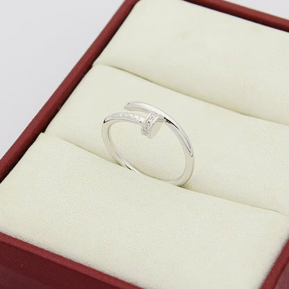 [Luna Brilliance] JUSTE 1.8MM HALF DIAMOND RING