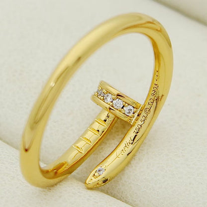 [Luna Brilliance] JUSTE 1.8MM HALF DIAMOND RING