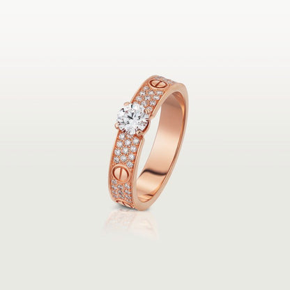 [Luna Brilliance] LOVE RING 3.6MM 1 BIG DIAMOND FULL DIAMOND